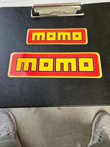 momo ステアリング ステッカー　当時物　昭和レトロ　ビンテージ　モモステッカー　ガレージ