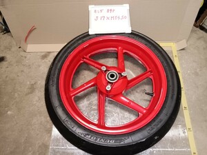 NSR250　純正　リアホイール　 17x4.50 流用　　　カスタム　17インチ化　ホイール