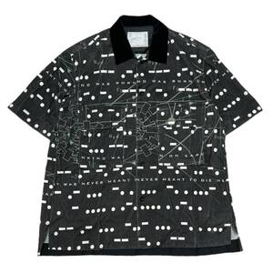 sacai サカイ　23SS x WB InterstellarGraphic Print Shirt ブラック サイズ:2