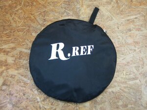 ◎中古 メーカー・型番不明 Ｒ.REF レフ版 ワンタッチ 105㎝・83㎝ 両面レフ板 2枚 専用ソフトケース付き 現状品◎Z1034