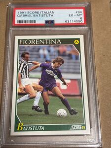 Score92 SerieA Gabriel Batistuta RC ガブリエル・バティストゥータ ルーキーカード PSA6