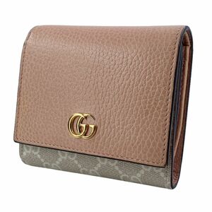 【中古】 GUCCI グッチ ダブルG ウォレット レディース財布 GGマーモント 598587 ダブルG ウォレット 23044515 YM