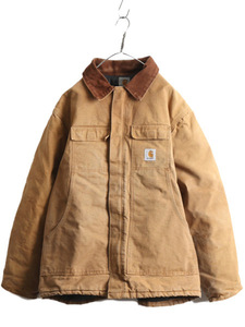 US企画 カーハート トラディショナル コート メンズ XL 程 CARHARTT ダック ジャケット ブルゾン 中綿 キルティング ライナー 大きいサイズ