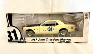 絶版貴重　1/18 グリーンライト　リミテッドエディション　レーシングトリビュート　 1968 フォード　マスタング　mustang No.31