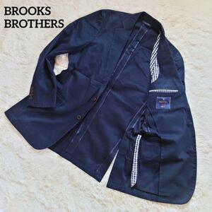 1円〜 最高級 BROOKS BROTHERS 1818 ブルックスブラザーズ テーラードジャケット Regent CRESPI ネイビー 紺ブレ L相当 2B センターベンツ