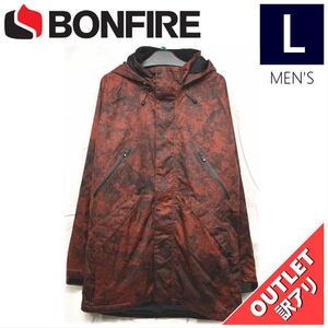 【OUTLET】 BONFIRE STATIC JKT カラー:BURGUNDY GRANITE Lサイズ メンズ スノーボード スキー ジャケット JACKET アウトレット