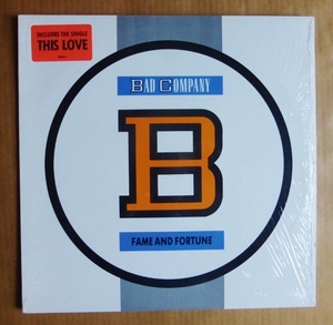 BAD COMPANY「FAME AND FORTUNE」米ORIG [ATLANTIC] ステッカー有シュリンク美品