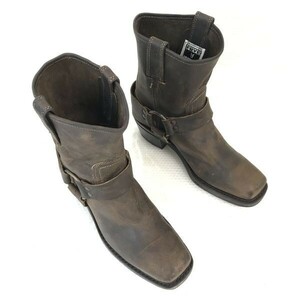 USA製ビンテージ☆フライ/FRYE【6.5M/23.5cm/茶/BROWN】ハーネス/リングブーツ/本革/グッドイヤー製法/ウエスタン/boots/Shoes◇bWB98-5