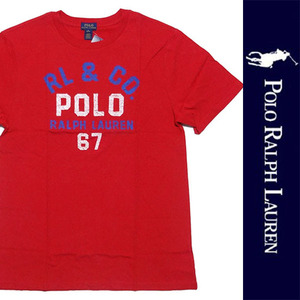 新品 POLO RALPH LAUREN BOYS S/S T-SHIRT ポロ ラルフローレン 半袖 Tシャツ ボーイズ レッド コットン XL 正規品 85-1