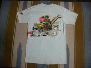 ★ビンテージ1987s モンスター　アイランド　MONSTER ISLAND スケボーサーフ　TシャツdeadストックUSA製S　E4