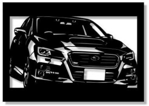 スバル(SUBARU) レヴォーグの切り絵　【A4サイズ】[C4-114]