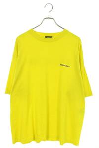 バレンシアガ BALENCIAGA 612966 TIVG5 サイズ:XXL ロゴプリントTシャツ 中古 FK04