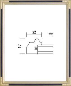 デッサン用額縁 木製フレーム PF102C 四ッ切サイズ