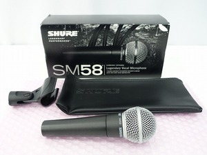 SHURE ダイナミックマイク SM58 ボーカルマイク 定番 完動美品 *400234