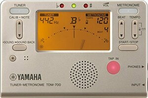 ヤマハ YAMAHA チューナーメトロノーム ゴールド TDM-700G チューナーとメトロノームが同時に使えるデュアル