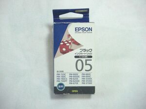 【EPSON エプソン純正品】インクカートリッジ IC1BK05 （ブラック）