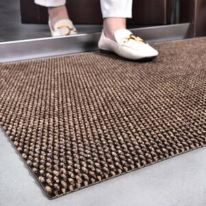 ブラウン 40*60cm 玄関マット 屋外 泥落とし 滑り止め 業務用マット 泥落としマット 耐磨耗性 玄関マット 室内 玄関マッ