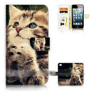 iPod Touch 5 6 アイポッド タッチ ファイブ シックス 祈る猫 子ネコ キャット スマホケース 手帳型ケース スマートフォン カバー