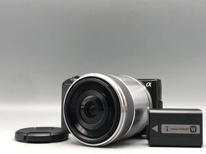 SONY α NEX-5 E 3.5/30 MACRO ミラーレス一眼レフカメラセット■現状品