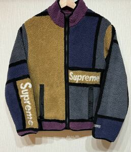 SupremeシュプリームReversible Colorblocked Fleece Jacket美中古Sリバーシブル フリースジャケット