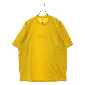 SUPREME シュプリーム 23SS Tonal Box Logo Tee トーナル ボックスロゴ 半袖Tシャツ イエロー