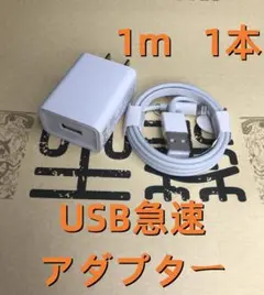 1個 USB充電器 1m1本  iPhone Apple純正品質 デ [jfp6