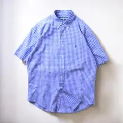 【RalphLauren】90s-00s 半袖ボタンダウンシャツ L-XL相当