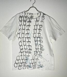 ナンバーナイン numbernine 02ss モダンエイジ期 cut up Tシャツ サイズ4 ホワイト 20148