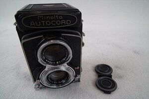 ☆ MINOLTA ミノルタ autocord 二眼レフカメラ ROKKOR 1:3.5 75mm 中古 現状品 240609M5786