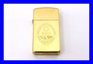 ●極上品 超美品 ZIPPO ジッポー ライター スリム GUAM グアム USA製 Ⅶ ７ E ゴールド色 TERRITORY ヴィンテージ ビンテージ Z1630