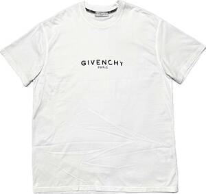 国内正規品 定価8万 GIVENCHY LOGO PRINT OVER SIZE T-SHIRT M ロゴプリントオーバーサイズTシャツ 白 男女兼用 ジバンシィ　本物