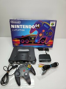 美品 / 動作品 / N64 任天堂 ニンテンドー64 NINTENDO64 コントローラーACアダプター セット箱付き(4)