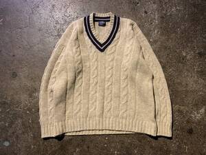 HOMME COMME des GARCONS 70s 80s ケーブル編みチルデンニット アイルランド製 オムコムデギャルソン HN050750