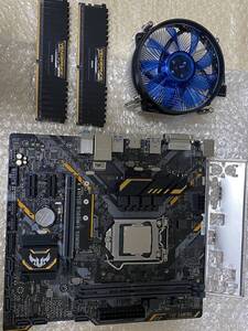 Intel Core i7-8700　ASUSマザーボード （LGA1151） TUF B360M-E GAMING　DDR4 8GB×２　CPUFANセット