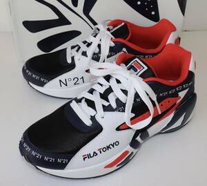 定価21000 新品 本物 N°21 × FILA ヌメロヴェントゥーノ フィラ ユニセックス Mind Blower スニーカー F0543 29cm 1041