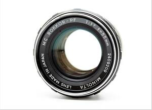 ★良品★MINOLTA ミノルタ MC ROKKOR-PF 55mm F1.7 ミノルタ王道！標準レンズ！ OK3437