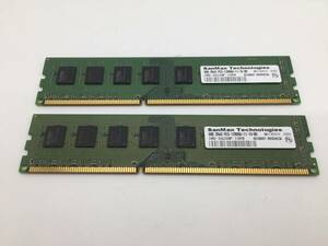 SanMax Technologies / デスクトップ用 メモリ / DDR3-1600 PC3-12800U 8GB 2枚 計 16GB / SMD-8G28NP-16KM