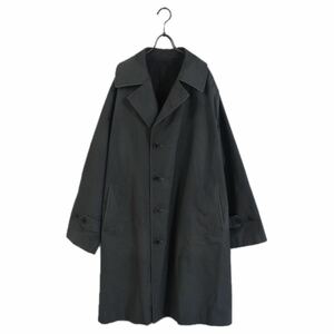 【オーバーサイズコート】markaware:ORGNIC COTTON WEATHER CLOTH Mサイズ　ステンカラーコート　ダークネイビー　マーカウェア