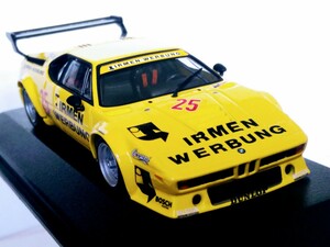 レアもの！！ 本体未使用ミニチャンプス　BMW Ｍ１ ProCar １９８０　イエロー　１/４３　箱有り