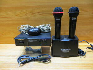 *S2409* BMB★WT4000＋ＷＭ600 /MC-330　赤外線方式ワイヤレスマイクセット動作確認済み品中古#*