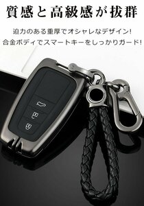 トヨタ適用 スマート キーケース TOYOTA 対応キーケース キーカバー キーホルダー 亜鉛合金+シリコン Toyota ☆2色/多形状選択/1点