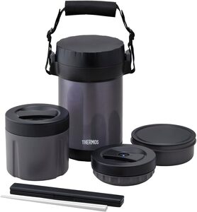 【送料無料!】新品: THERMOS サーモス 『 ステンレスランチジャー 約1.6合 ミッドナイトブルー JBG-2000 MDB 』