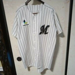 送料無料　プロ野球　千葉ロッテマリーンズ　DESCENTE　応援ユニフォーム　メンズ　Lサイズ　身幅約62ｃｍ　着丈約71ｃｍ　中古