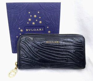 BVLGARI 長財布 ブラック 財布 黒 WALLET ブルガリ 35180 Lm8.50