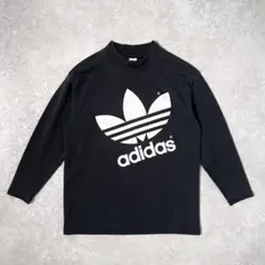 80s-90s adidas ヴィンテージスウェットトレーナー モックネックXL