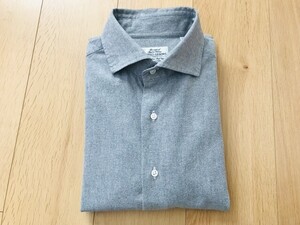 【良品】ユナイテッドアローズ＊SLIMFIT＊起毛シャツ＊グレー＊XL