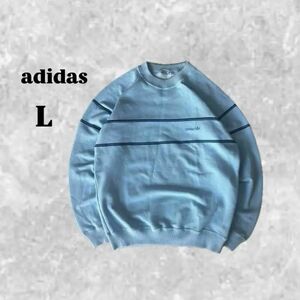 70s 80s adidas アディダス デサント製 スウェット レトロ L