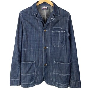 ■BLUE BLUE ブルーブルー / 聖林公司 / 日本製 / メンズ / インディゴ / デニム カバーオールジャケット size 2 (M) / トップス アウター