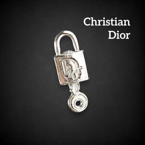 Christian dior クリスチャンディオール カデナ パドロック 南京錠 トロッター ロゴ アクセサリー イヤリング ヴィンテージ シルバー 1192