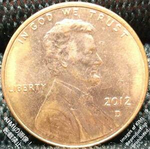 1セント硬貨 2012 D アメリカ合衆国 リンカーン 1ペニー 貨幣芸術 Coin Art 1 Cent Lincoln 1Penny United States coin 2012 D